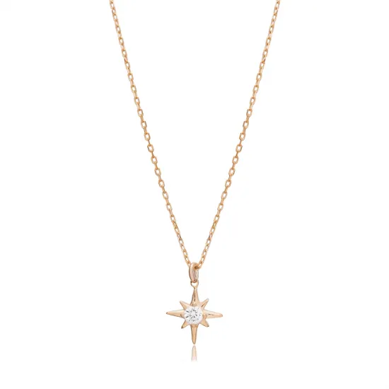 North Star CZ 925 Sterling Silver Necklace North Star CZ 925 Sterling Silver Necklace