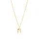 Horseshoe Design CZ Stone Turkish Silver Charm Necklace Pendant