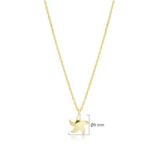 Star Design Plain Turkish Silver Charm Necklace Pendant Star Design Plain Turkish Silver Charm Necklace Pendant