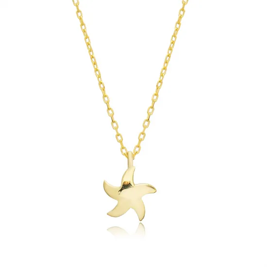 Star Design Plain Turkish Silver Charm Necklace Pendant Star Design Plain Turkish Silver Charm Necklace Pendant