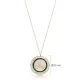 Istanbul Silhouette Round Enamel 925 Silver Necklace Istanbul Silhouette Round Enamel 925 Silver Necklace