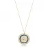Istanbul Silhouette Round Enamel 925 Silver Necklace