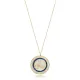 Istanbul Silhouette Round Enamel 925 Silver Necklace Istanbul Silhouette Round Enamel 925 Silver Necklace