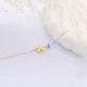 Clover Plain With Evil Eye 925 Sterling Silver Anklet Clover Plain With Evil Eye 925 Sterling Silver Anklet
