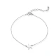 Starfish Plain Foot 925 Sterling Silver Anklet