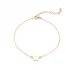 Butterfly Plain Foot 925 Sterling Silver Anklet