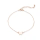 Butterfly Plain Foot 925 Sterling Silver Anklet