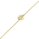 Turtle Round Plain 925 Sterling Silver Bracelet