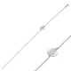 Turtle Round Plain 925 Sterling Silver Bracelet