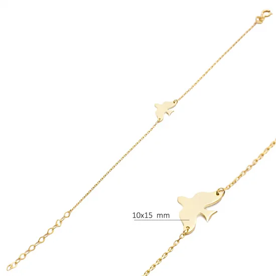 Turkish Plain Bird 925 Sterling Silver Bracelet Turkish Plain Bird 925 Sterling Silver Bracelet