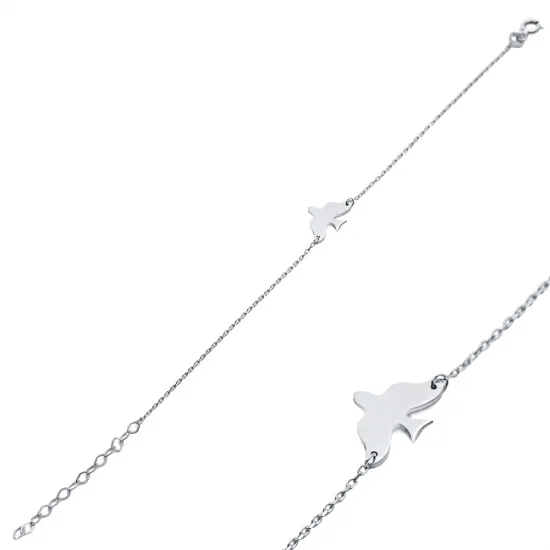 Turkish Plain Bird 925 Sterling Silver Bracelet Turkish Plain Bird 925 Sterling Silver Bracelet