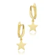 Plain Star Dangle Sterling Silver Earrings Plain Star Dangle Sterling Silver Earrings