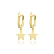 Plain Star Dangle Sterling Silver Earrings Plain Star Dangle Sterling Silver Earrings