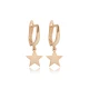 Plain Star Dangle Sterling Silver Earrings Plain Star Dangle Sterling Silver Earrings