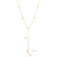 Multiple Star And Moon Y 925 Sterling Silver Necklace - Sade 925 Silver Jewelry
