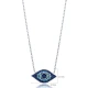Turquoise Blue Evil Eye 925 Sterling Silver Necklace Turquoise Blue Evil Eye 925 Sterling Silver Necklace