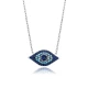 Turquoise Blue Evil Eye 925 Sterling Silver Necklace Turquoise Blue Evil Eye 925 Sterling Silver Necklace