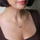 Ruby CZ Evil Eye 925 Sterling Silver Necklace Ruby CZ Evil Eye 925 Sterling Silver Necklace