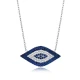 Blue Clear Evil Eye 925 Sterling Silver Necklace Blue Clear Evil Eye 925 Sterling Silver Necklace