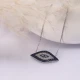 Blue Clear Evil Eye 925 Sterling Silver Necklace Blue Clear Evil Eye 925 Sterling Silver Necklace