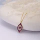 Ruby CZ Evil Eye Sterling Silver Necklace Ruby CZ Evil Eye Sterling Silver Necklace