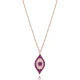 Ruby CZ Evil Eye Sterling Silver Necklace Ruby CZ Evil Eye Sterling Silver Necklace