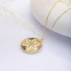 Star Flower CZ 925 Sterling Silver Necklace | 925 Sterling Silver Wholesale | Sade Silver Star Flower CZ 925 Sterling Silver Necklace - Sade 925 Silver Jewelry