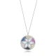 Star Flower CZ 925 Sterling Silver Necklace | 925 Sterling Silver Wholesale | Sade Silver Star Flower CZ 925 Sterling Silver Necklace - Sade 925 Silver Jewelry