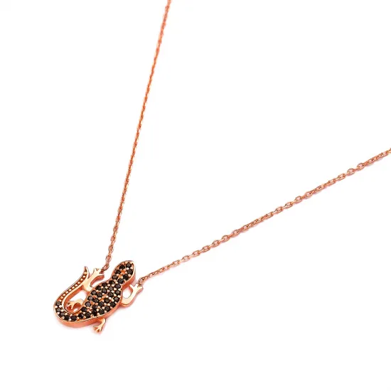 Made in Turkey Lizard 925 Sterling Silver Necklace