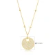 CZ Hollow Round 925 Sterling Silver Necklace