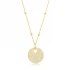 CZ Hollow Round 925 Sterling Silver Necklace