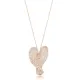 Virgin Mary CZ Stone Silver Charm Necklace Virgin Mary CZ Stone Silver Charm Necklace
