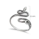 Snake Vintage Oxidized Adjustable Sterling Silver Ring Snake Vintage Oxidized Adjustable Sterling Silver Ring