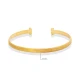 Textured Open Adjustable 925 Sterling Silver Bangle