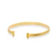 Textured Open Adjustable 925 Sterling Silver Bangle