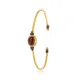 Dark Agate Oval Textured Open Sterling Silver Bangle Dark Agate Oval Textured Open Sterling Silver Bangle