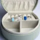 Solitaire Oval Light Blue Opal Cluster 925 Silver Ring Solitaire Oval Light Blue Opal Cluster 925 Silver Ring