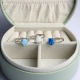 Solitaire Pear Light Blue Opal Cluster 925 Silver Ring | 925 Sterling Silver Wholesale | Sade Silver Solitaire Pear Light Blue Opal Cluster 925 Silver Ring - Sade 925 Silver Jewelry