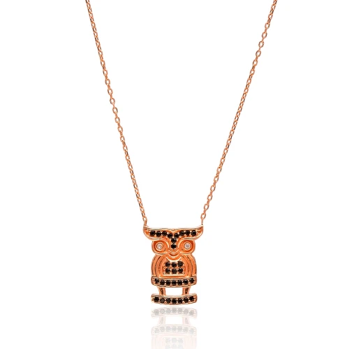 Made in Turkey Owl 925 Sterling Silver Necklace