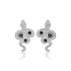 Black CZ Snake 925 Sterling Silver Earrings Black CZ Snake 925 Sterling Silver Earrings