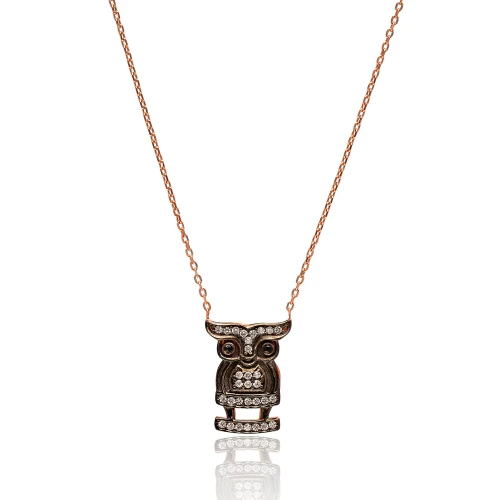 Turkish Owl 925 Sterling Silver Necklace