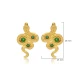 Emerald CZ Snake 925 Sterling Silver Earrings Emerald CZ Snake 925 Sterling Silver Earrings
