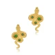 Emerald CZ Snake 925 Sterling Silver Earrings Emerald CZ Snake 925 Sterling Silver Earrings