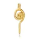 Spiral Symbol Necklace Silver Charm Spiral Symbol Necklace Silver Charm