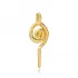 Spiral Symbol Necklace Silver Charm