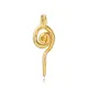 Spiral Symbol Necklace Silver Charm Spiral Symbol Necklace Silver Charm