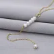 Dainty Pearl Y 925 Sterling Silver Necklace