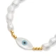 Evil Eye Freshwater Pearl 925 Sterling Silver Bracelet - Sade 925 Silver Jewelry