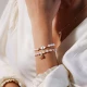 Evil Eye Freshwater Pearl 925 Sterling Silver Bracelet - Sade 925 Silver Jewelry