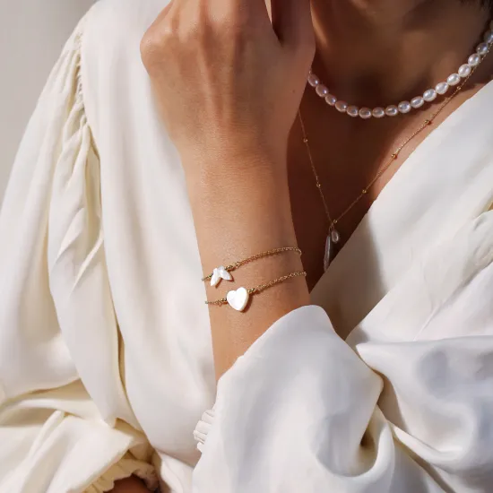 Mother Of Pearl Butterfly 925 Sterling Silver Bracelet Mother Of Pearl Butterfly 925 Sterling Silver Bracelet